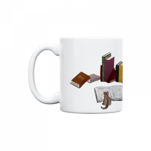 cat & book Kupa Ürün Görseli