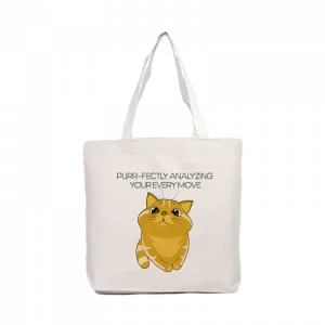Purr-fectly Kanvas Çanta Ürün Görseli