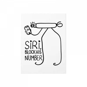 Siri, Block His Number  Poster Ürün Görseli