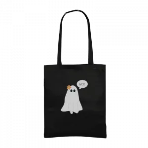 Boo! Sevimli Hayalet İllüstrasyonu Gabardin Çanta Ürün Görseli