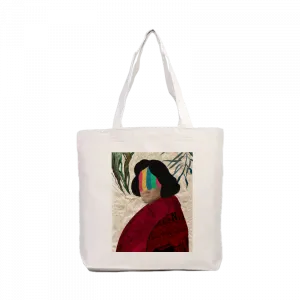 Oscar Wilde Kolaj Kanvas Çanta Ürün Görseli