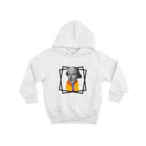 William Shakespeare İllüstrasyonu: Edebiyatın Zeka ve Zarafeti Çocuk Hoodie Ürün Görseli