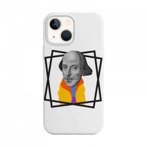William Shakespeare İllüstrasyonu: Edebiyatın Zeka ve Zarafeti iPhone Kılıf Ürün Görseli
