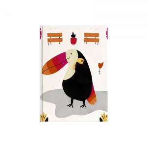 Meşgulüm canım, ben sana dönerim Tukan  Kanvas Defter Ürün Görseli