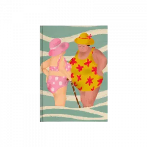 Plajda Sohbet Eden Hanımlar: Yazın Neşesi ve Dostluğun Büyüsü Kanvas Defter Ürün Görseli