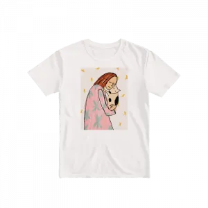 Köpek ve Kadın: Sevgi ve Bağlılığın Gücü Basic Tshirt Ürün Görseli