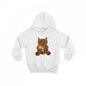 Kokteyl Içen Kedi Çocuk Hoodie Ürün Görseli