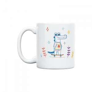 Scooterlı Timsah 🐊 Kupa Ürün Görseli