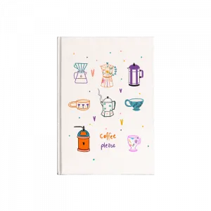 Coffee please Kanvas Defter Ürün Görseli