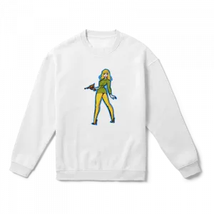 Space Girl 04 Oversize Sweatshirt Ürün Görseli