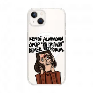 Kendi Alnımdan Öpüp iPhone MagSafe Kılıf Ürün Görseli
