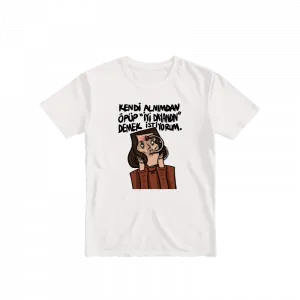 Kendi Alnımdan Öpüp Basic Tshirt Ürün Görseli