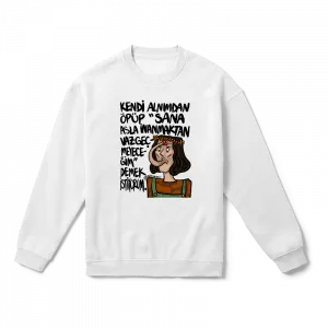Kendi Alnımdan Öpüp-2 Oversize Sweatshirt Ürün Görseli