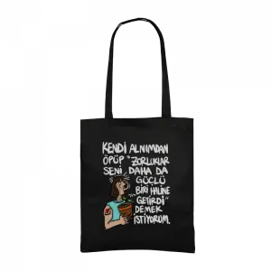 Kendi Alnımdan Öpüp-3 Gabardin Çanta Ürün Görseli