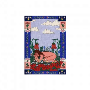 Tulip Girl Kanvas Defter Ürün Görseli