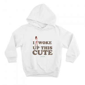 I Woke Up This Cute - Pin-Up Girl Retro Tasarım Hoodie Ürün Görseli