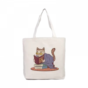 How To Live With 9 Lives? Kanvas Çanta Ürün Görseli