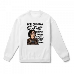 Kendi Alnımdan Öpüp-5 Oversize Sweatshirt Ürün Görseli