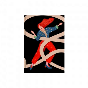 Dans edemediğim bir devrim, devrim değildir Kanvas Defter Ürün Görseli