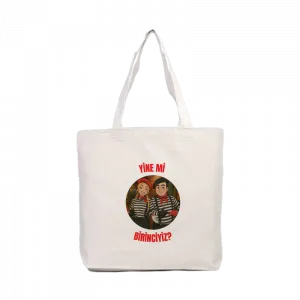 Yine mi birinciyiz Kanvas Çanta Ürün Görseli