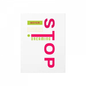 NEVER STOP Poster Ürün Görseli