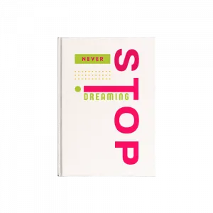 NEVER STOP Kanvas Defter Ürün Görseli