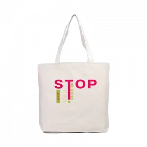 NEVER STOP Kanvas Çanta Ürün Görseli