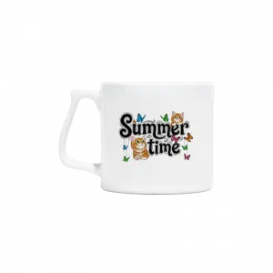 Summer Vibes with Cute Kittens & Butterflies Artisan Kupa Ürün Görseli