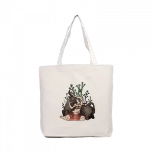 Boğa ve Kadın Kanvas Çanta Ürün Görseli