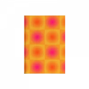 Ombre Degrade Damalı Desen | Ombre Geçişli Damalı Pattern Kanvas Defter Ürün Görseli