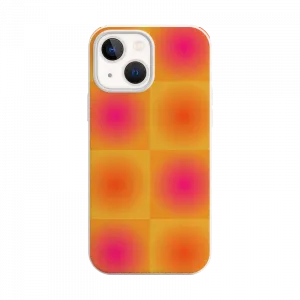 Ombre Degrade Damalı Desen | Ombre Geçişli Damalı Pattern iPhone Kılıf Ürün Görseli