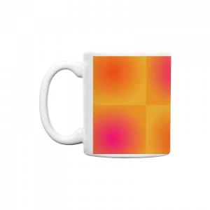 Ombre Degrade Damalı Desen | Ombre Geçişli Damalı Pattern Kupa Ürün Görseli