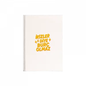 ikizler Diye Burç Olmaz Kanvas Defter Ürün Görseli