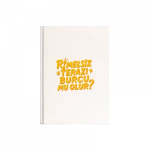 Rimelsiz Terazi Burcu mu Olur? Kanvas Defter Ürün Görseli