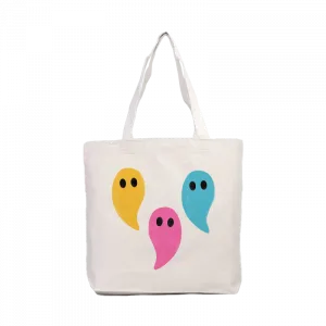 Sevimli Hayaletler Renkli Kanvas Çanta Ürün Görseli