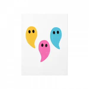 Sevimli Hayaletler Renkli Poster Ürün Görseli