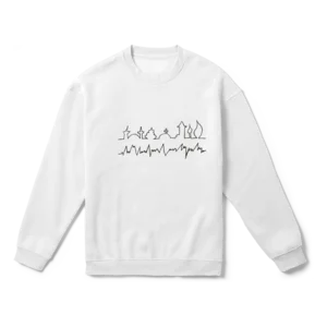 heart beat city Oversize Sweatshirt Ürün Görseli