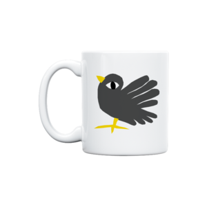 gray bird Kupa Ürün Görseli