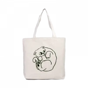 Kedi Kutu Kanvas Çanta Ürün Görseli