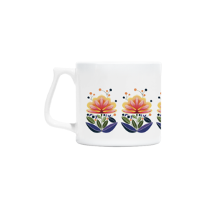 Soyut çiçek Artisan Kupa Ürün Görseli