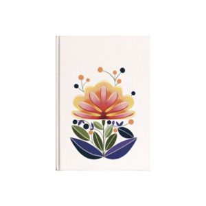 Soyut çiçek Kanvas Defter Ürün Görseli