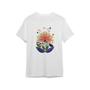 Soyut çiçek Oversize Tshirt Ürün Görseli