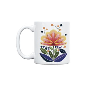 Soyut çiçek Kupa Ürün Görseli