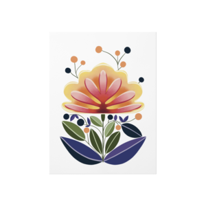 Soyut çiçek Poster Ürün Görseli