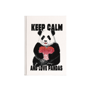 Love pandas Kanvas Defter Ürün Görseli