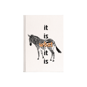 It is what it is Kanvas Defter Ürün Görseli