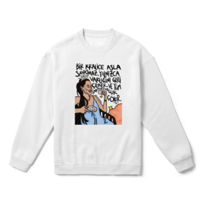 Esmer Kraliçe Oversize Sweatshirt Ürün Görseli