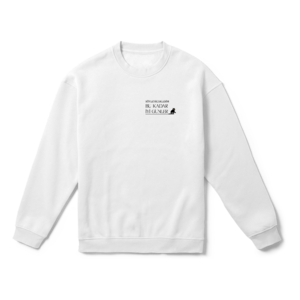 Siyah kedi iyi günler diler Oversize Sweatshirt Ürün Görseli