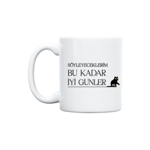 Siyah kedi iyi günler diler Kupa Ürün Görseli