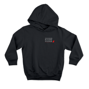 Kırmızı kedi İyi günler diler Hoodie Ürün Görseli